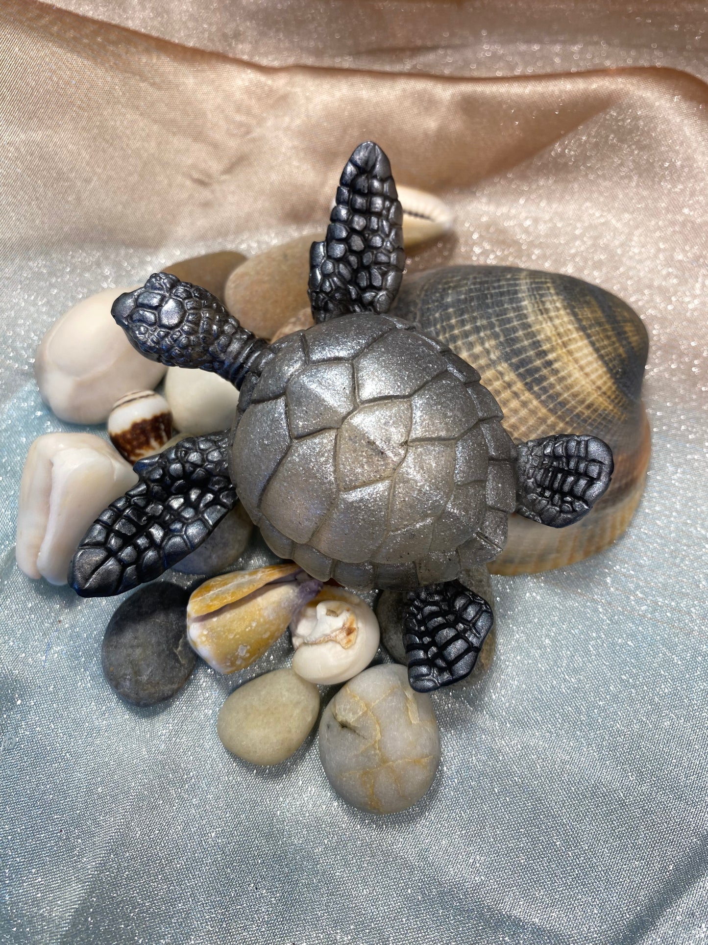Tortue en résine époxy